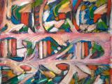 Repeating the tale 2012  oil on canvas 27" x 29" 