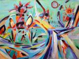 communication lines-38"x44"-2017