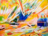 Diving into the sunset 2023_32"x26"