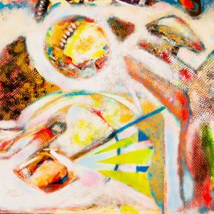 "Saluting the sun"_2023_ 40"x28" 