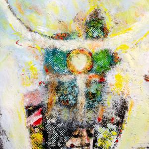 Horned Shaman Headress 2023 28"x23"