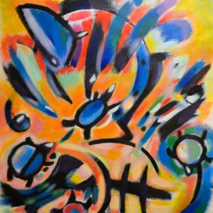 The turtle's journey-2015-32"x44"