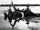 canoe with river spirits